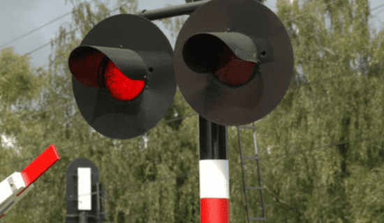 Train warning lights