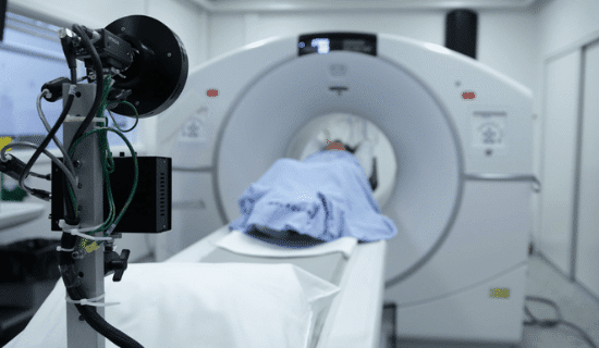 Victim getting an MRI because of an accident injury
