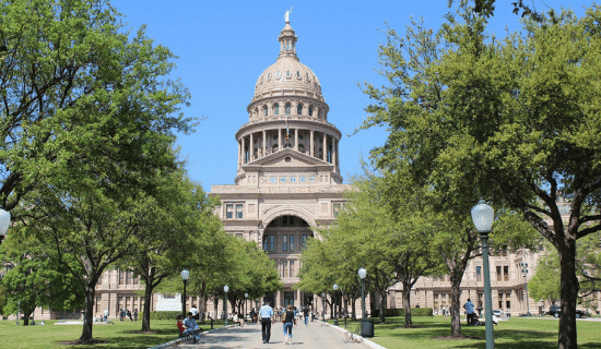 The Texas capitol building