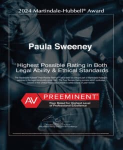 Martindale-Hubbell® AV Preeminent Award - Paula Sweeney